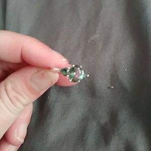 Multi colored beautiful stone silver ring